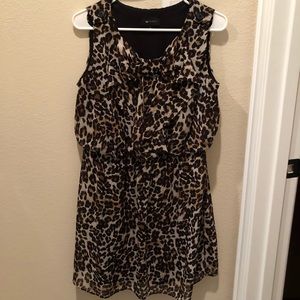 Leopard / cheetah dress with bow